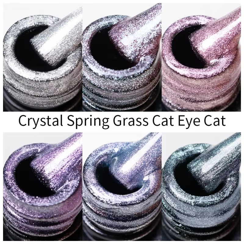 7.5ml cristal blanc oeil de chat Gel vernis à ongles holographique UV tremper Gel laque magnétique hybride Gel