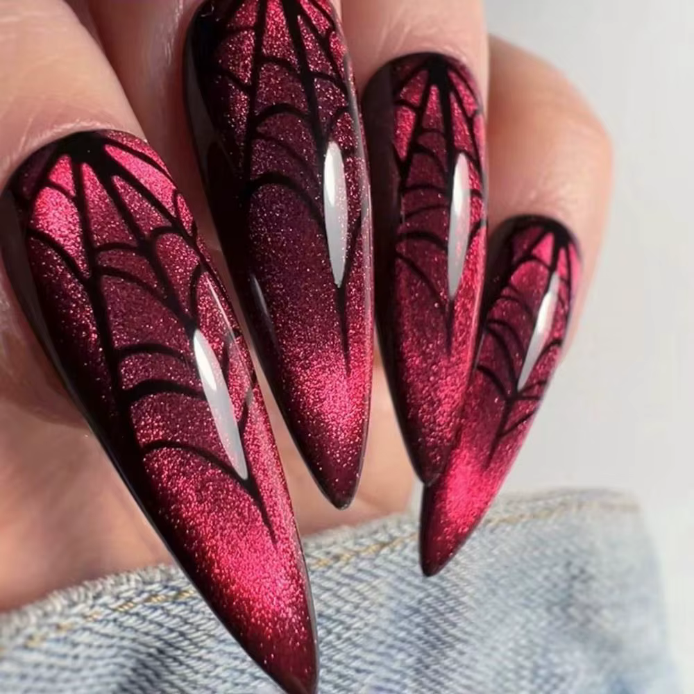Impact visuel Halloween presse sur ongles différents Styles atmosphère Festive
