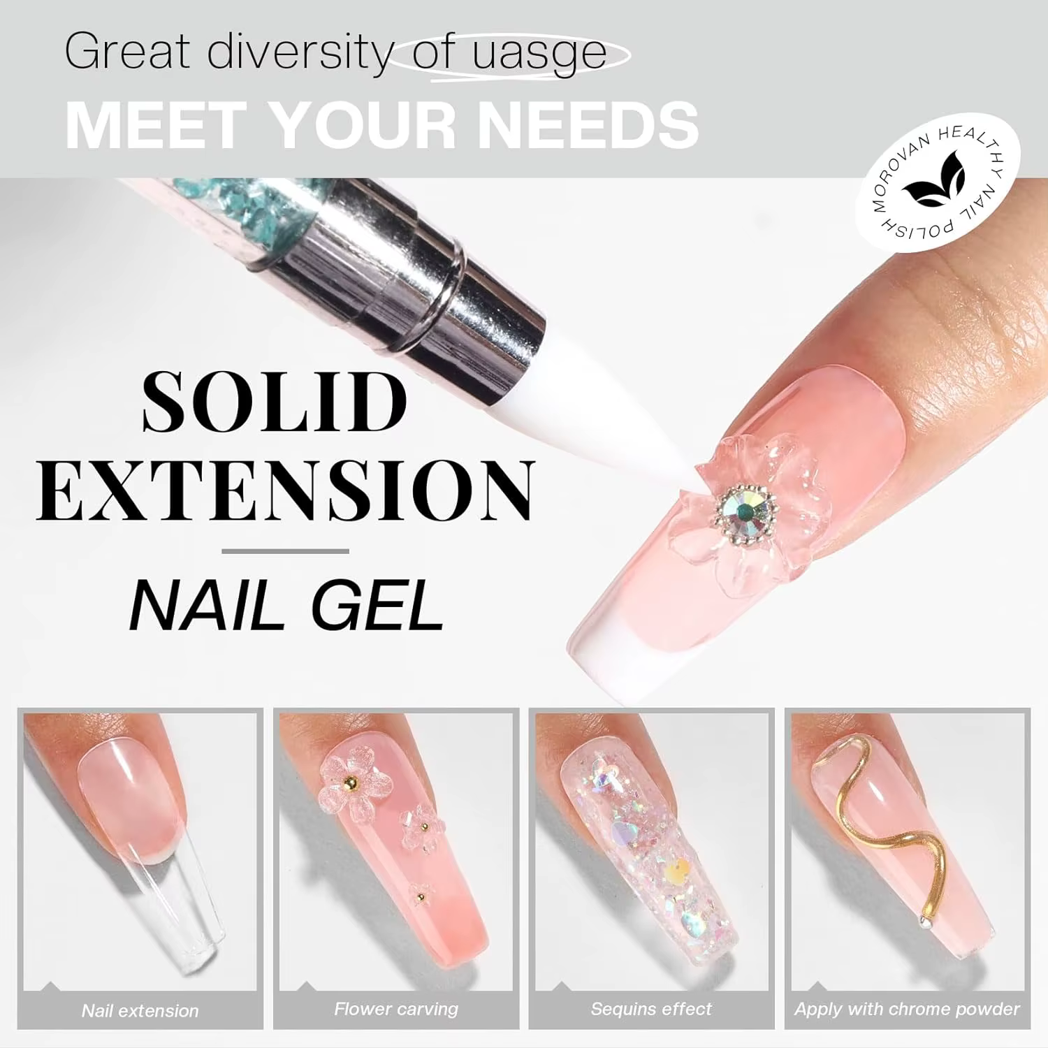 30ml constructeur de Gel solide Non collant Gel pour ongles