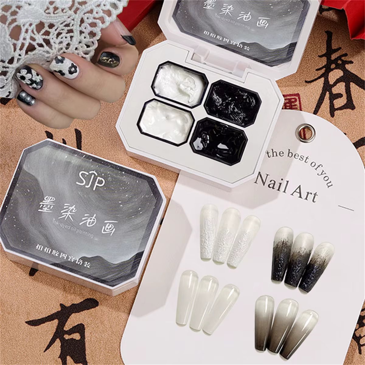 1 pièce Gel de peinture à l'huile teinté à l'encre