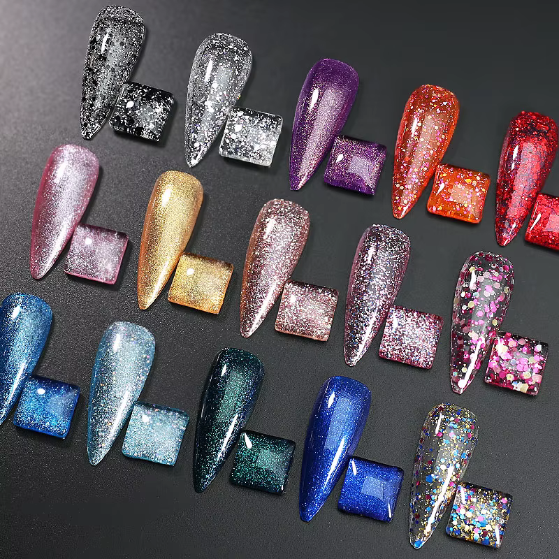 Clou miles-Verhéritage à Ongles Gel à Paillettes
