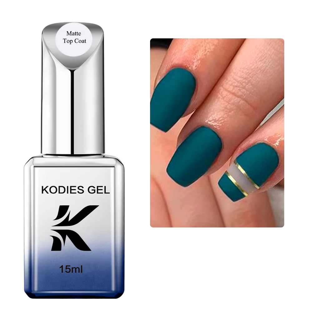 KODIES GEL mat couche de finition UV Gel vernis à ongles 15ML fort velours mat Gel