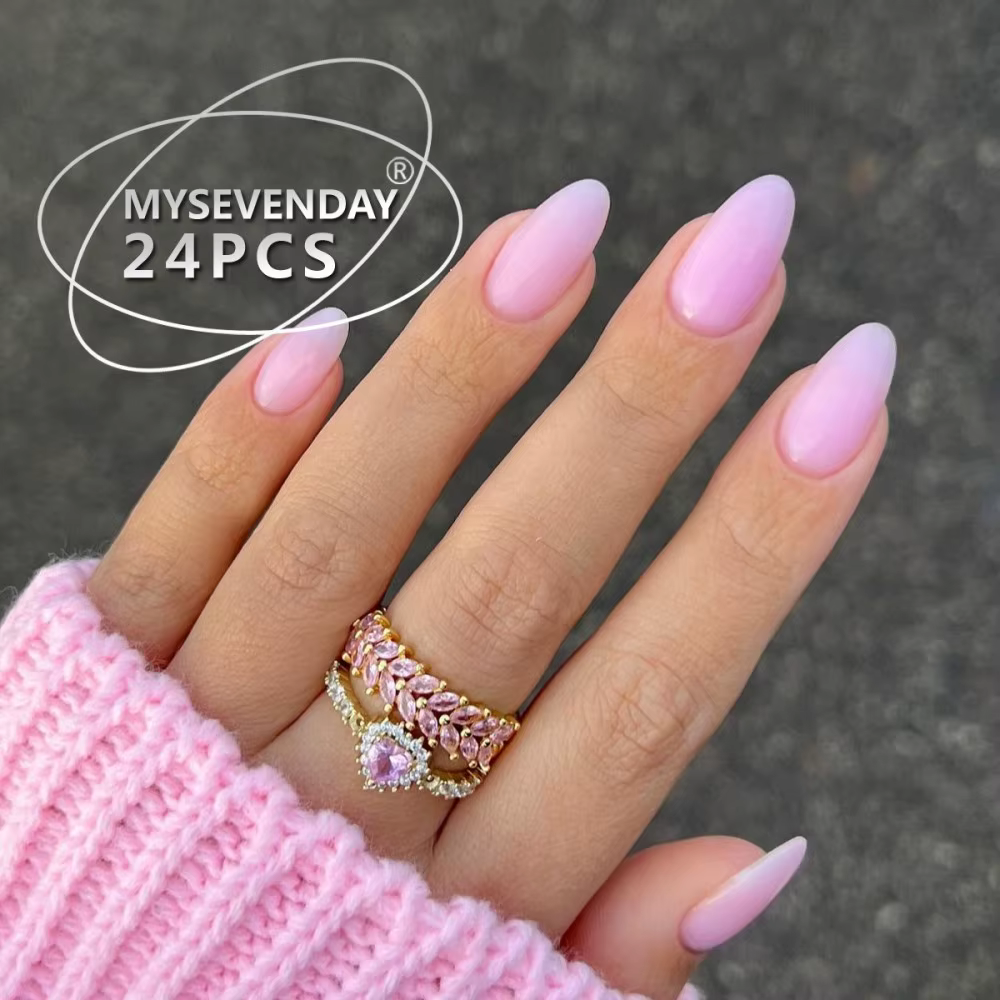 24 pièces en gros Faux ongles à presser style français