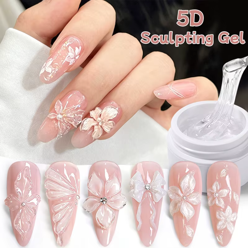 UR SUGAR 15ml Gel de sculpture transparent 5D non collant