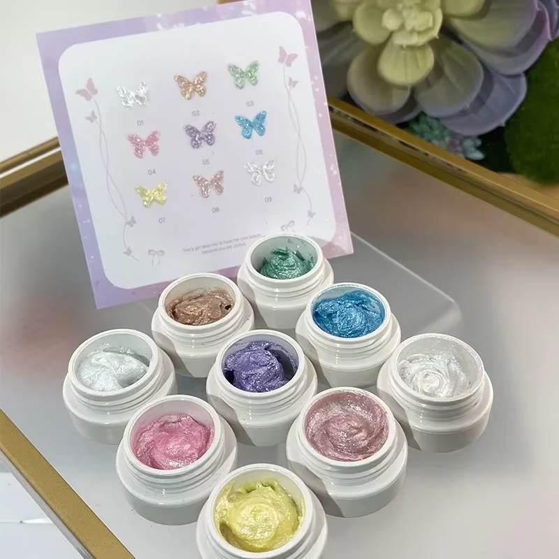 Poudre crème Aurora Fairy pour nail art