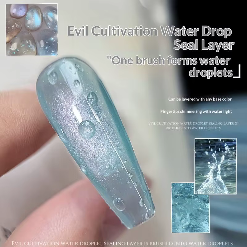 Nouveau Gel Nail Art 3D Haute Transparence Effet Goutte d'Eau