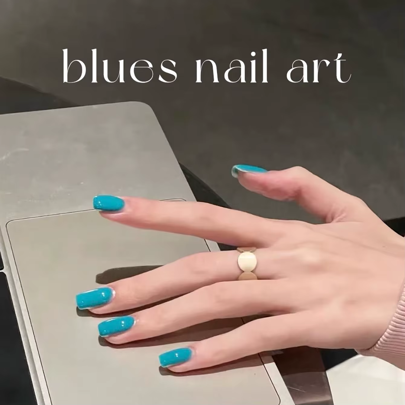 Vernis à ongles gelée bleu turquoise éclaircissant