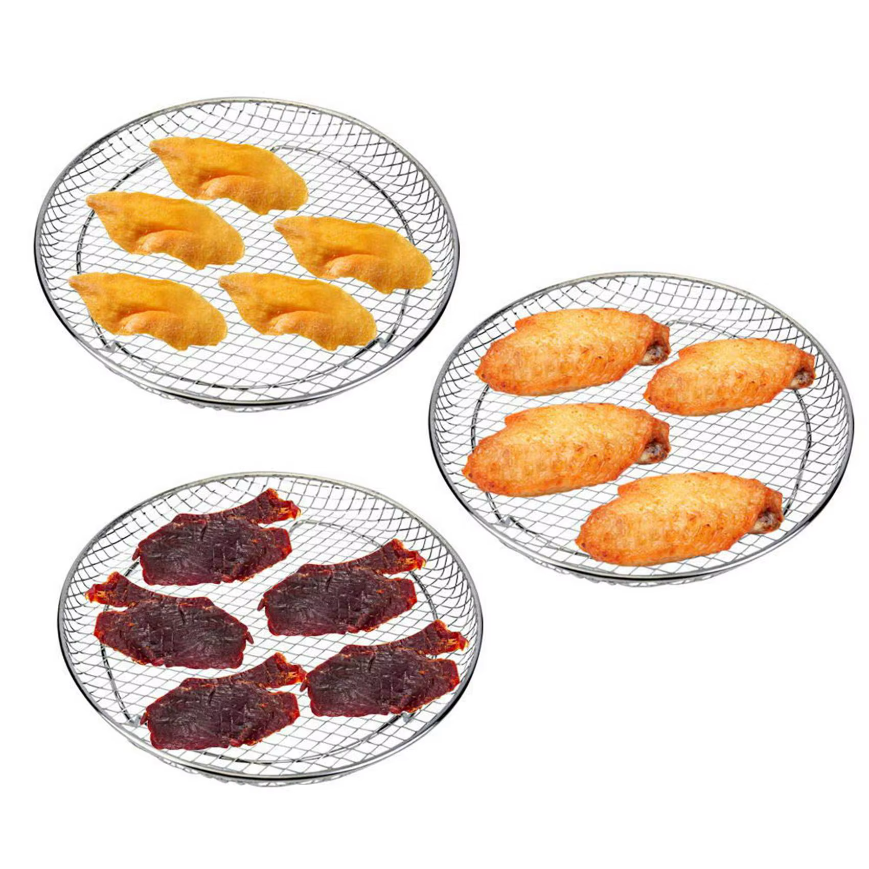 Accessoires de friteuse à Air A98G-6X, trois supports empilables pour friteuse à Air Gowise Phillips USA Cozyna Ninja, support de friteuse à Air