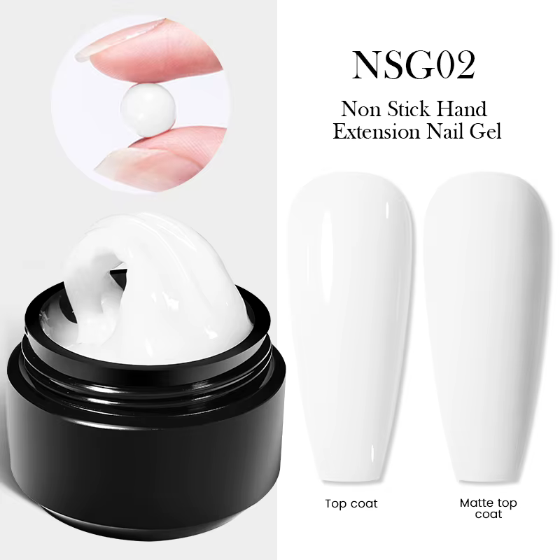 BORN PRETTY 15ml clair blanc antiadhésif main solide Extension Gel vernis à ongles sculpture fleur Nail Art construction