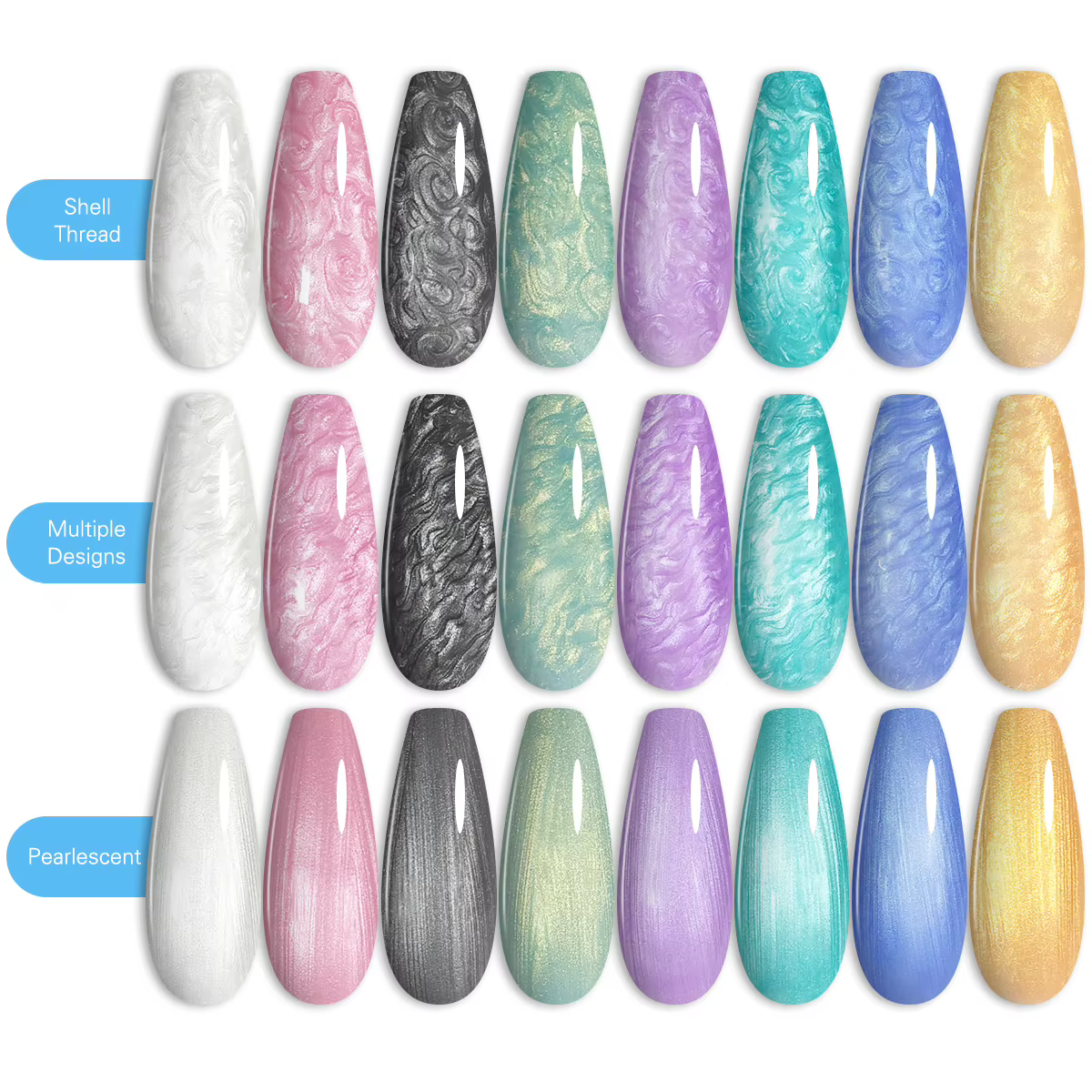 Vernis à ongles Style spirale de 0.24 oz