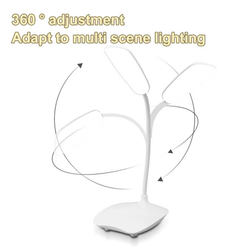 Lampe de bureau LED aste par USB, protection des yeux, veilleuse pour chambre à coucher, lampe de lecture pour étudiants, éclairage de chevet