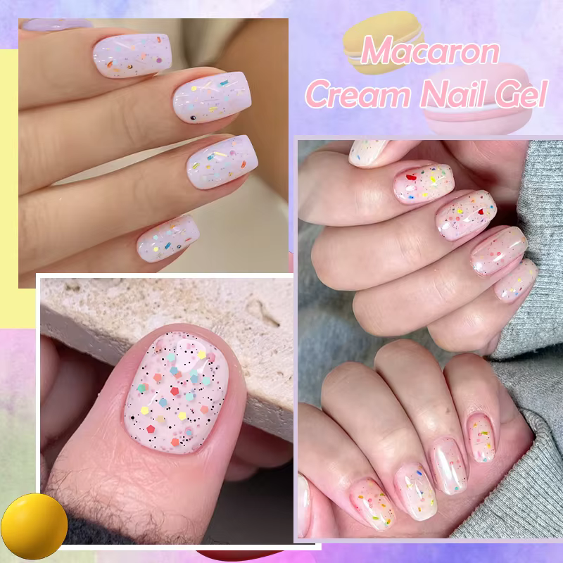 LILYCUTE 6 pièces/ensemble 7ml Macaron crème Gel vernis à ongles pour printemps été