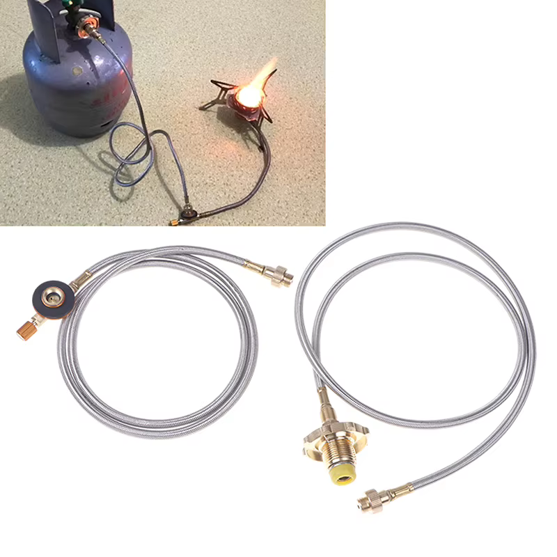 Tuyau d'extension GPL de 1 mètre pour réservoir de gaz plat, raccord de gonflage de gaz liquéfié