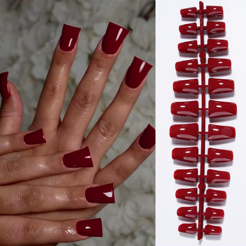 144 pièces ongles de canard élégance Simple et classique blanc français