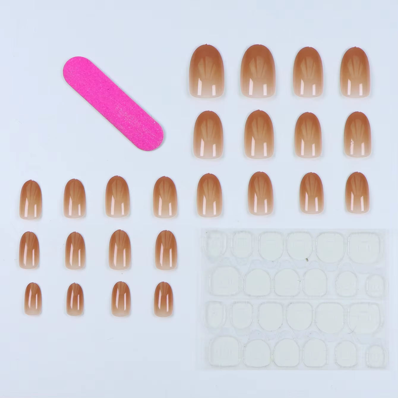 Faux ongles à presser 24 courts