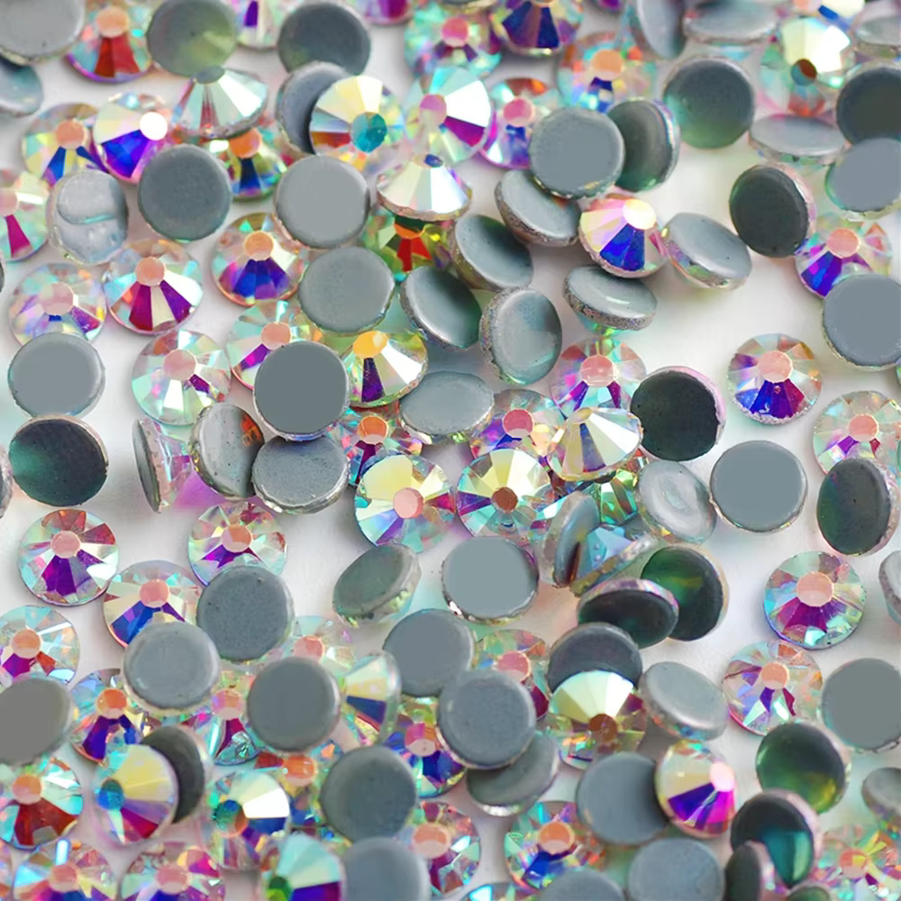 SS6 2.0mm AAAA Top qualité Multi couleur brillant verre Strass fer sur Hotfix Flatback Strass pour couture vêtements bricolage