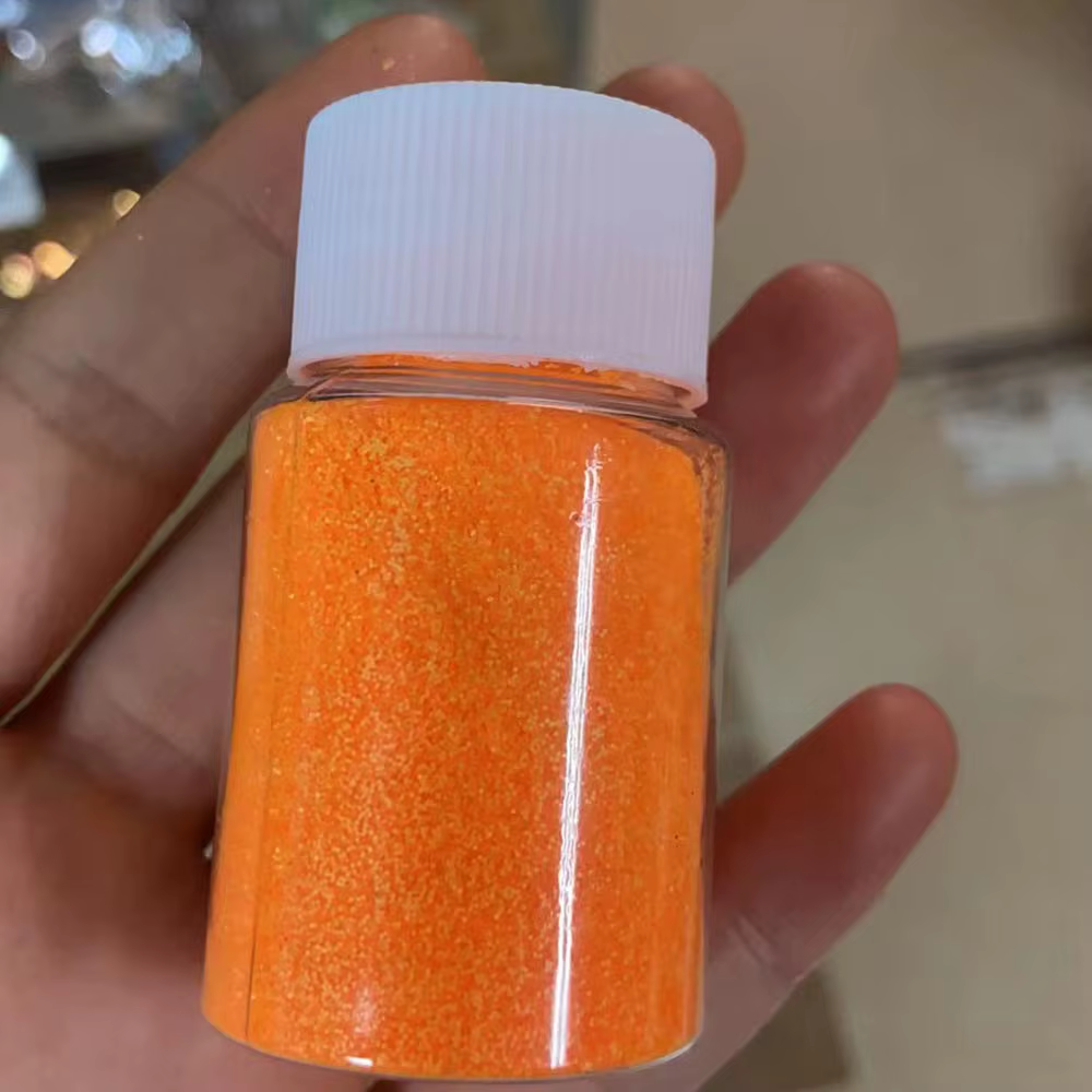 Poudre de sucre rose brillante pour Nail Art