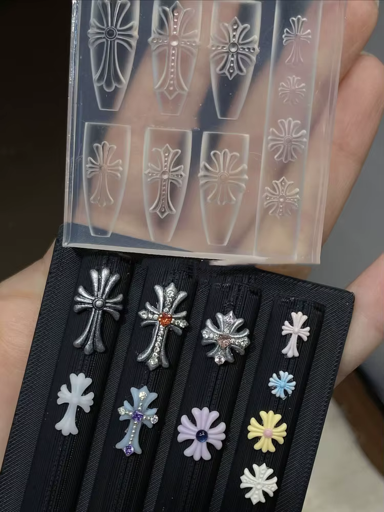 Moule à ongles en silicone 3D pour sculpture