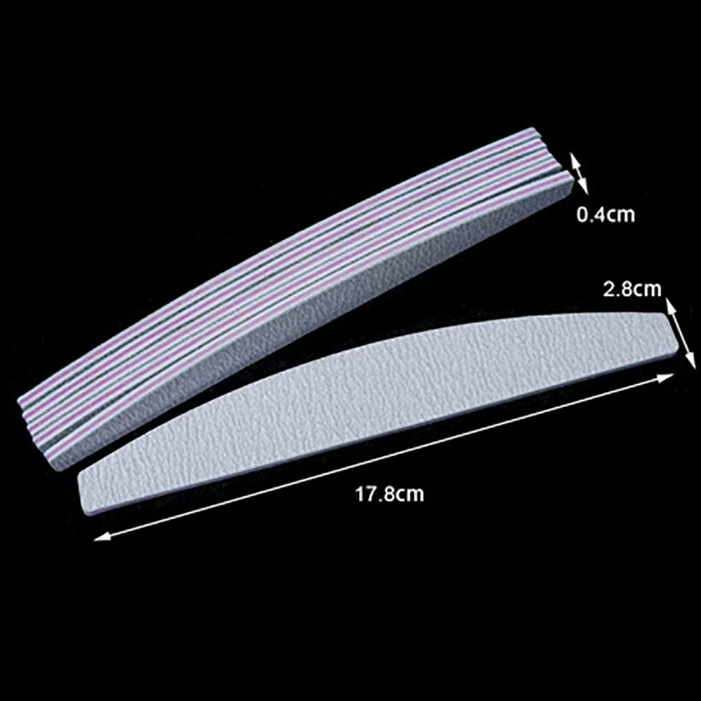 Lot de 5 limes à ongles professionnelles pour ongles naturels
