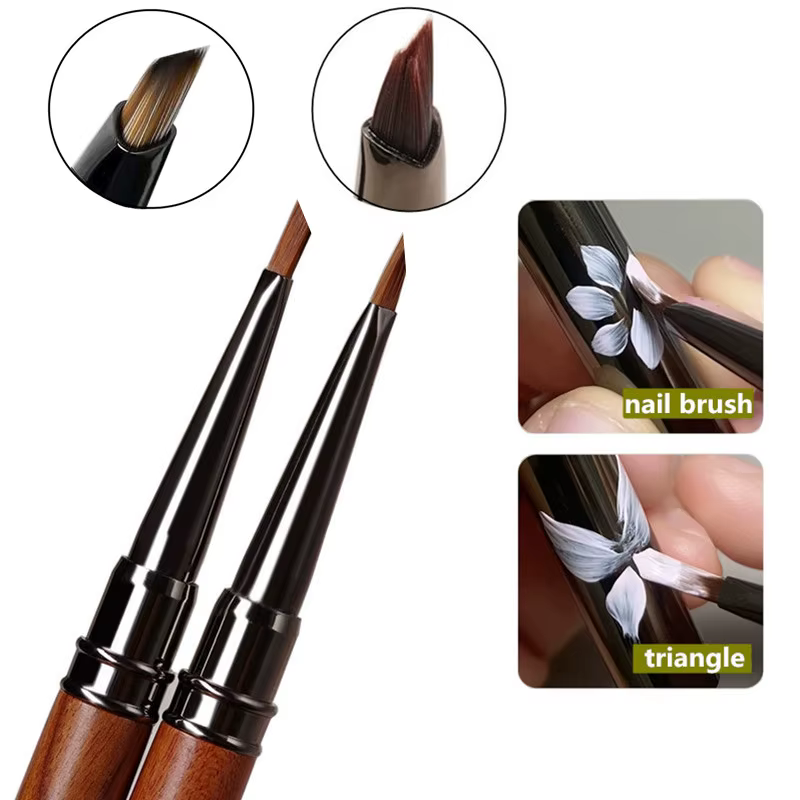 Pinceau à ongles triangulaire 8Style pour nail art
