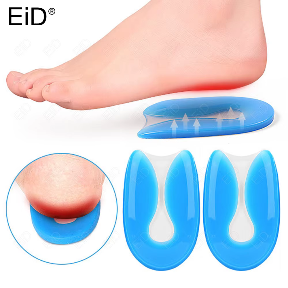 Semelles orthopédiques en Gel pour talon Stable, pour fasciite plantaire, tasse de talon pour douleur calcanaire, santé, soins des pieds, Support, coussin pour pieds droits