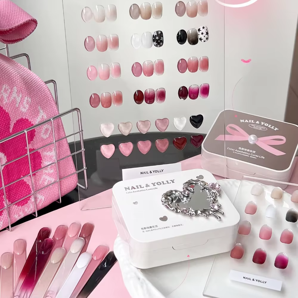 Gel de Peinture Dégradé 6 Couleurs pour Nail Art