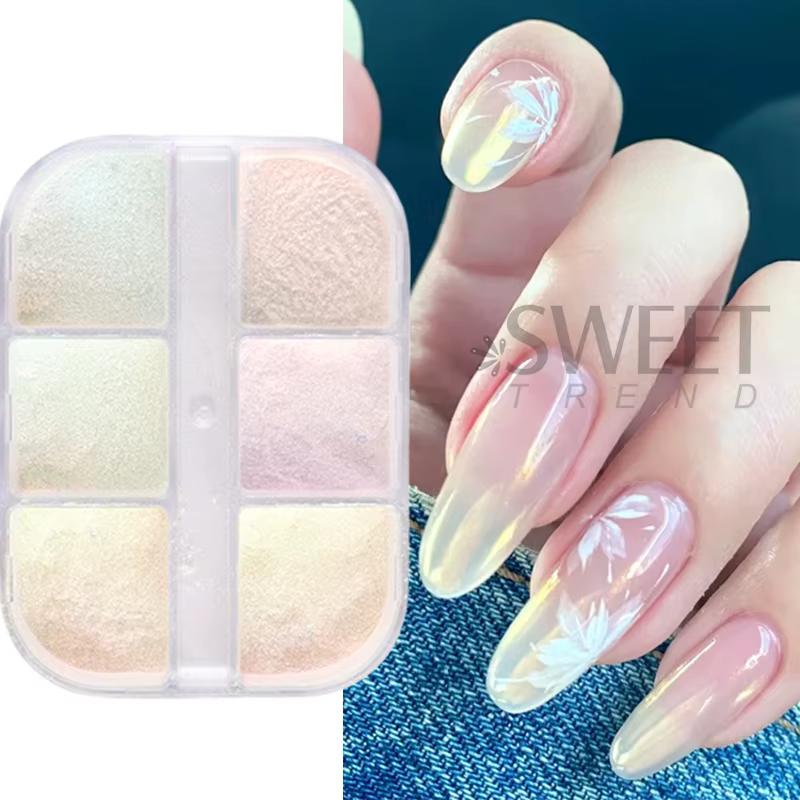 Poudre pour ongles miroir aurore
