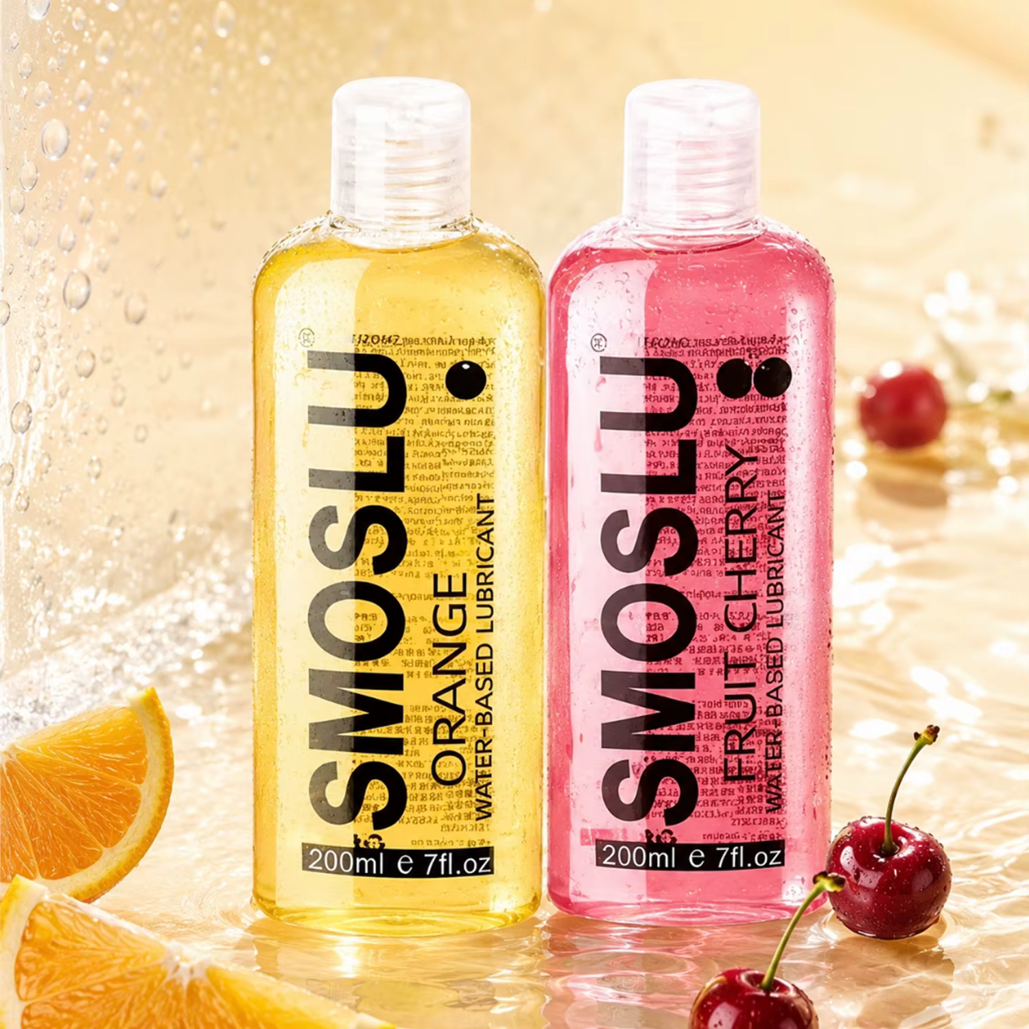Gel lubrifiant à base d'eau Cherry – Lotion intime douce et lisse au parfum fruité, facile à nettoyer