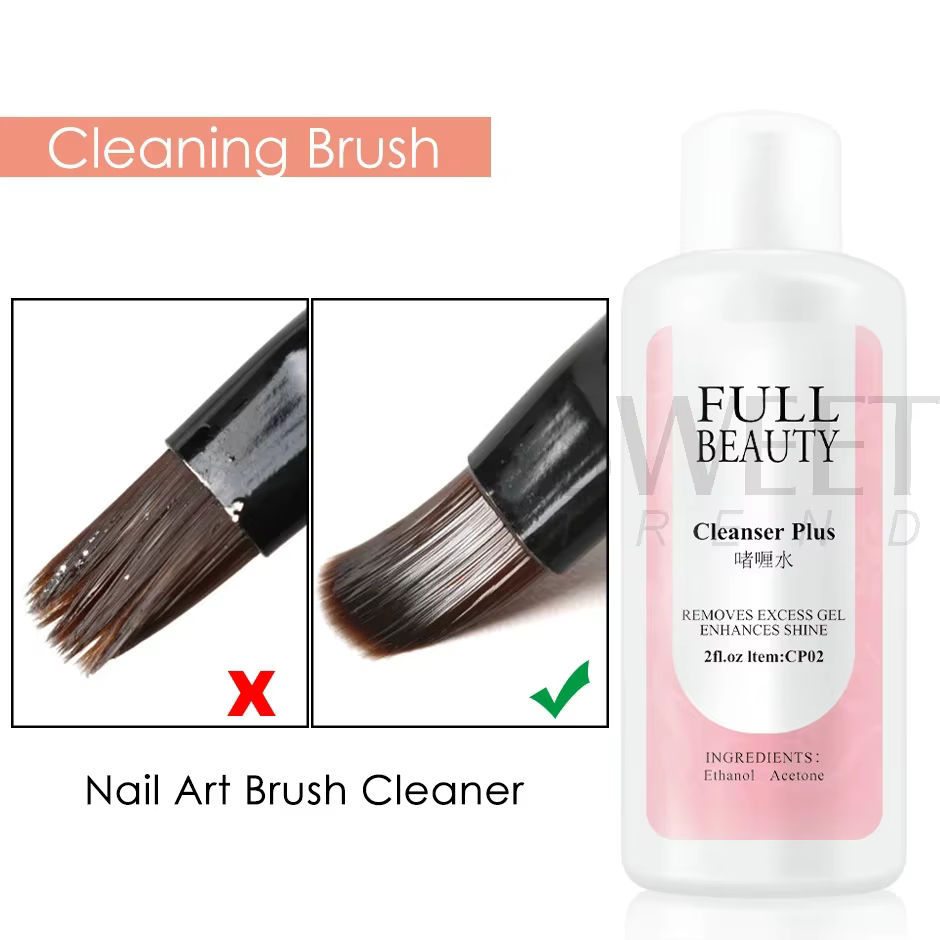 Ensemble de liquide dégraissant pour ongles