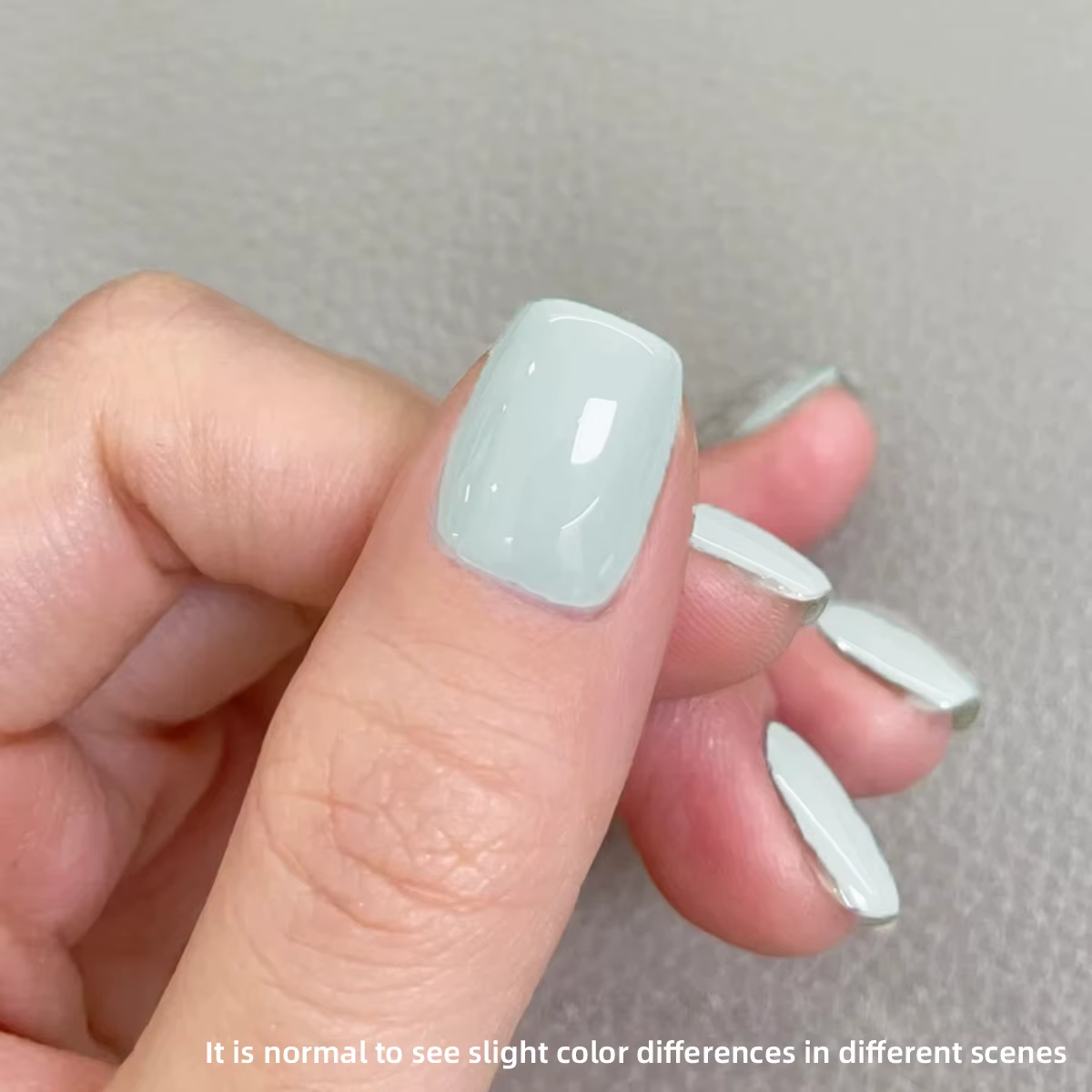 Vernis gel vert menthe crémeux