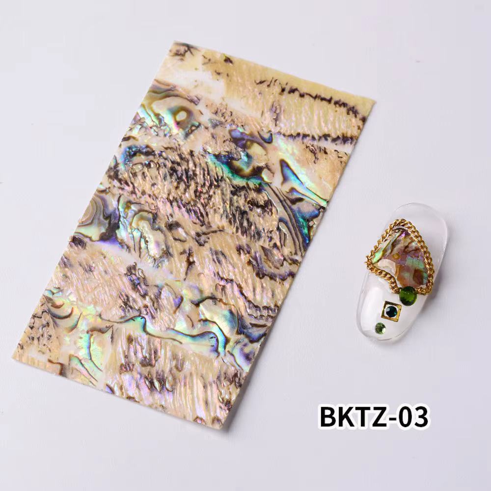 Feuilles autocollantes colorées pour les ongles