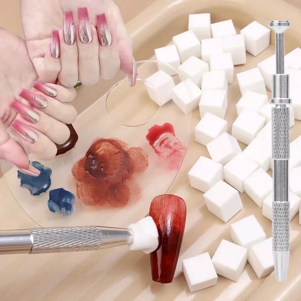 Mini éponge carrée pour Nail Art