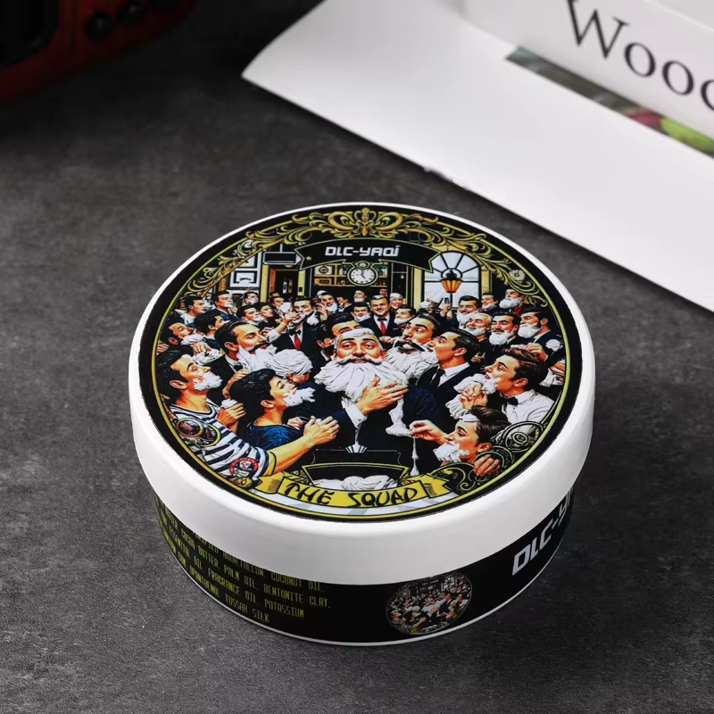 Nouveauté 2026 YAQI The Squad Savon à raser artisanal 170g – Essentiel de toilettage masculin pour un rasage impeccable