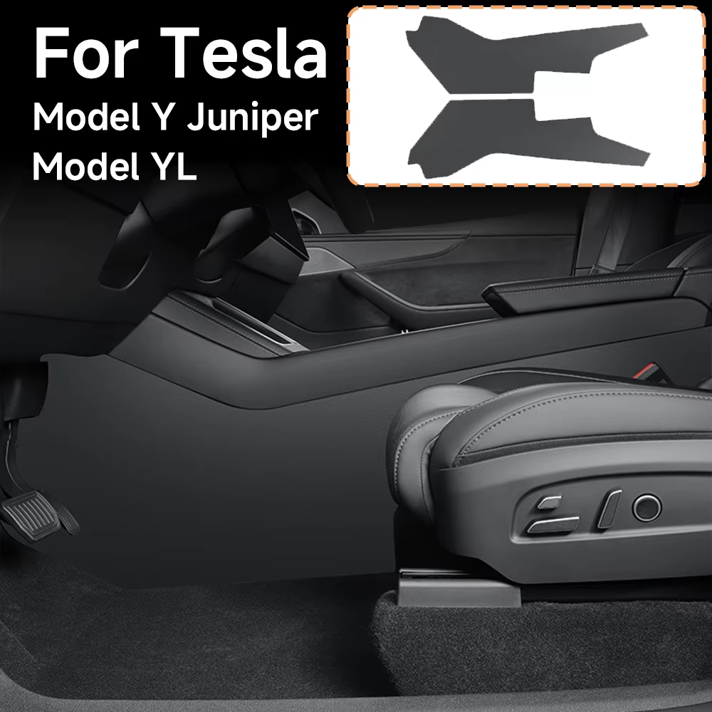 Accessoires pour Tesla Model YL 6 places, tapis anti-coup de pied latéral pour console centrale, tapis anti-salissure en TPE pour Model Y Juniper 2026