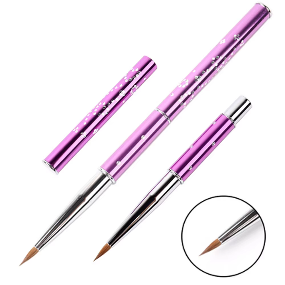 BQAN 1 pièce Pinceau à ongles 3D violet