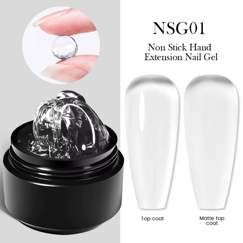 BORN PRETTY 15ml clair blanc antiadhésif main solide Extension Gel vernis à ongles sculpture fleur Nail Art construction