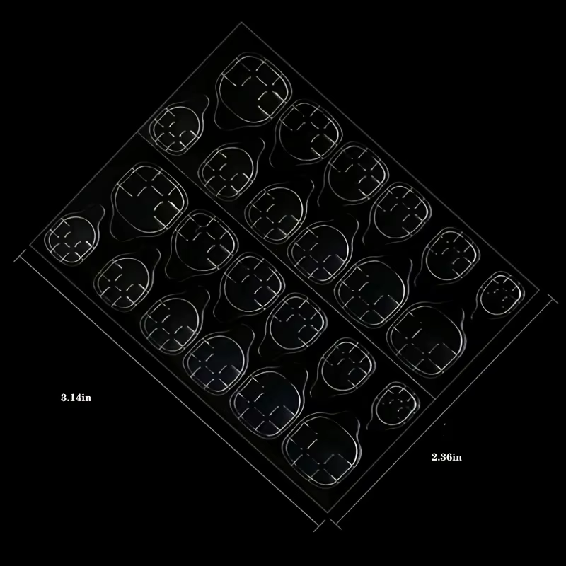5 バ bricolage Double face autocollants gelée transparente colle à ongles faux