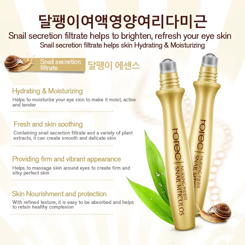 Soins de la peau crème d'escargot crème au collagène Anti-âge blanchir la peau crème pour le visage estompe les cernes supprimer les poches pour les yeux sérum pour les yeux