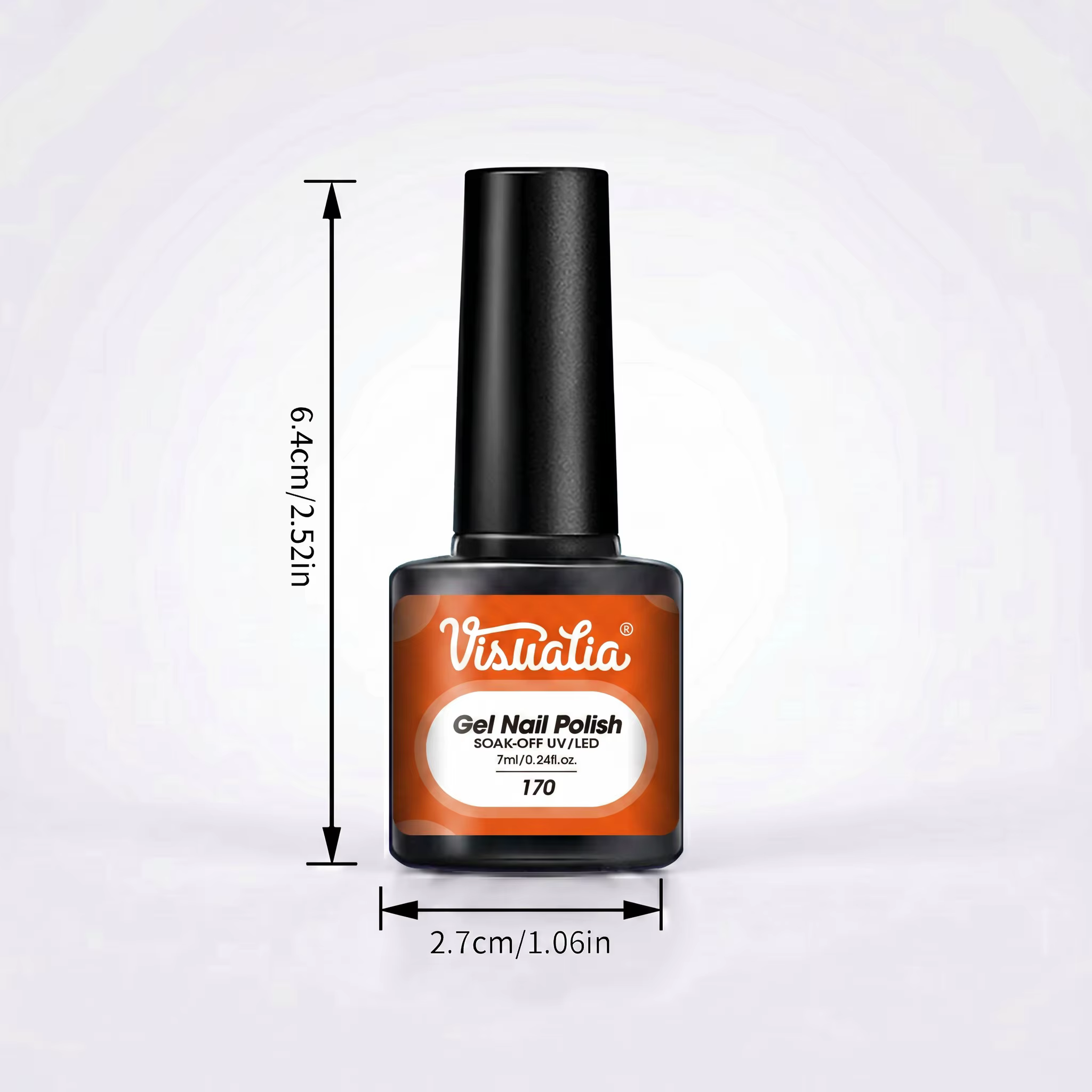 Orange monocolore - vernis à ongles gel
