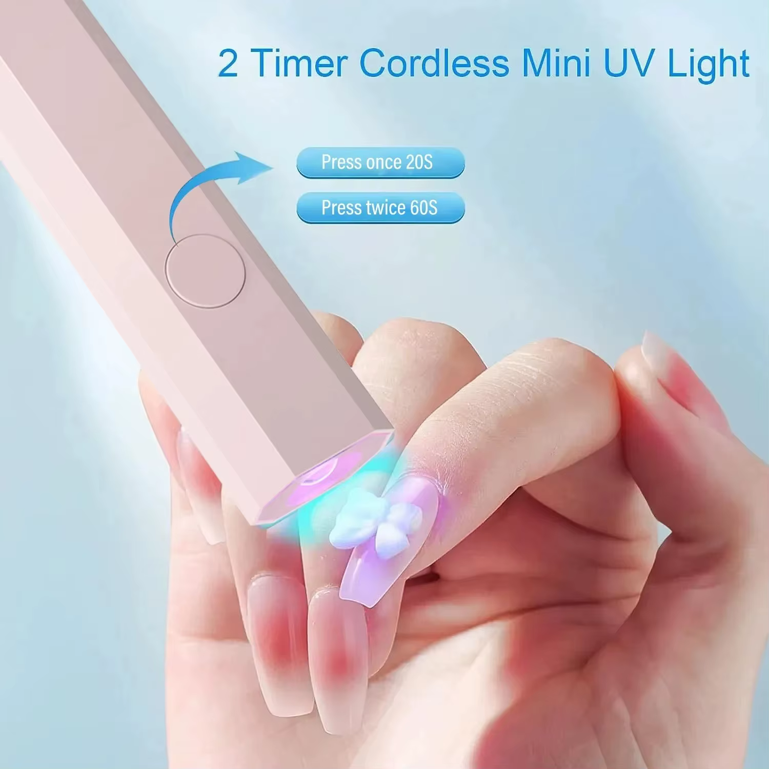 Lampe monogramme portative UV LED pour ongles