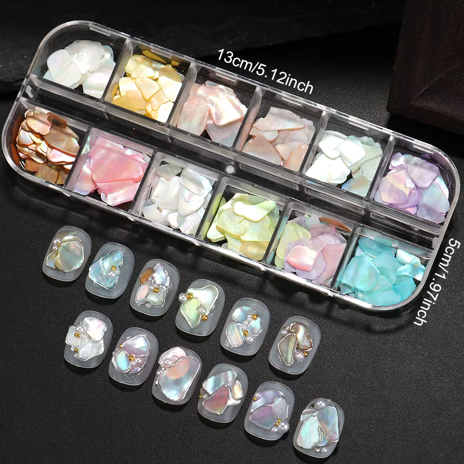 Paillettes irisées pour ongles