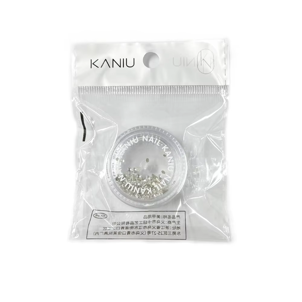 KANIU 1 Boîte de Strass pour Ongles en Zircon