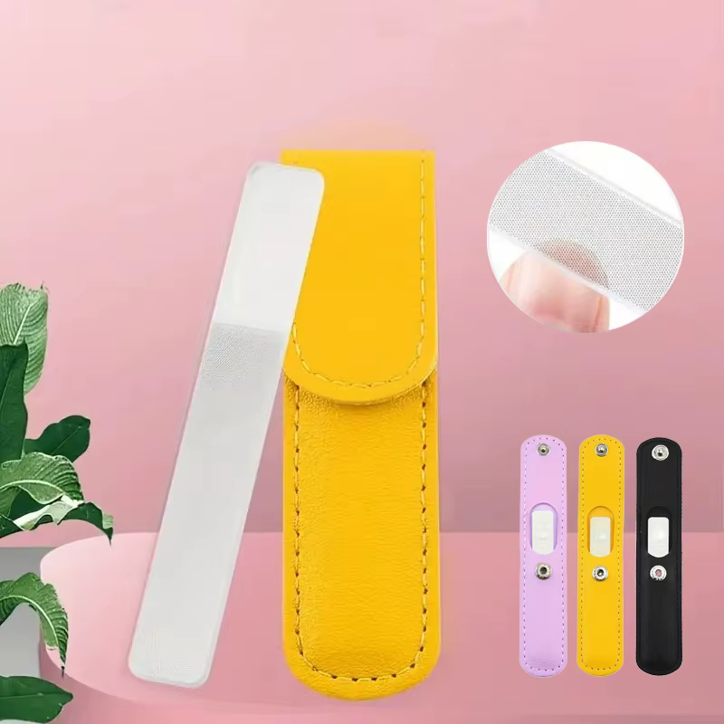Ensemble de petites limes à ongles en verre et Nano Shiner