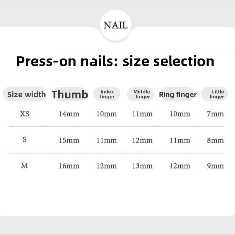 Faux ongles à presser faits main