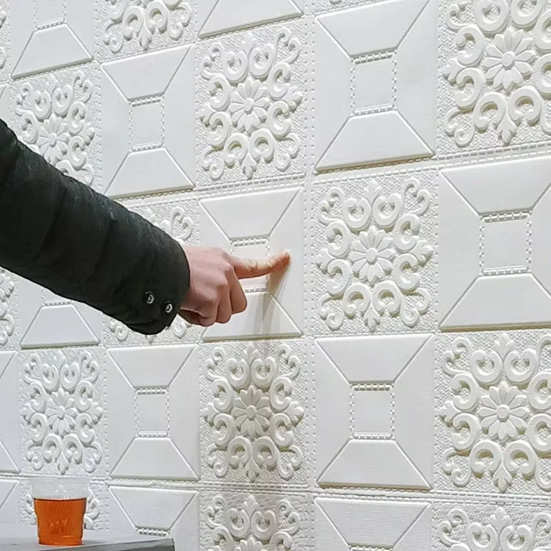 Papier peint auto-adhésif imperméable pour plafond 3D, autocollant pour toiture, arrière-plan de télévision, décoration de toit, autocollants muraux