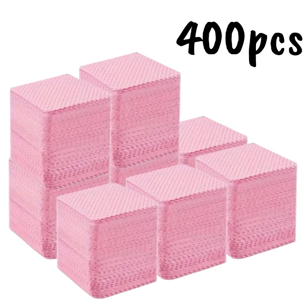 20/600 pièces lingettes à ongles non pelucheuses Gel tissus de nettoyage tampons dissolvant de vernis