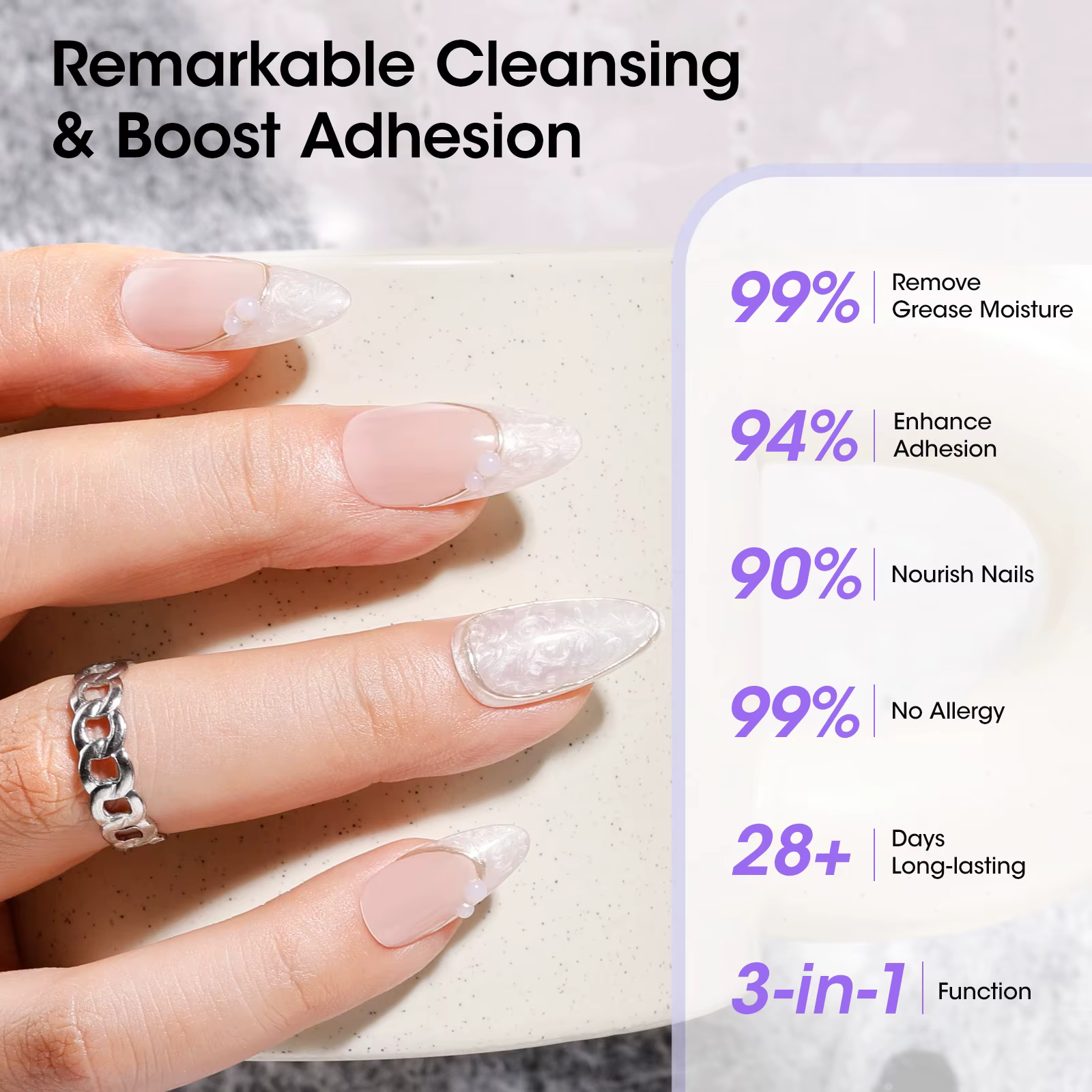 Kit de préparation et déshydratant pour ongles GELLEN 3 en 1