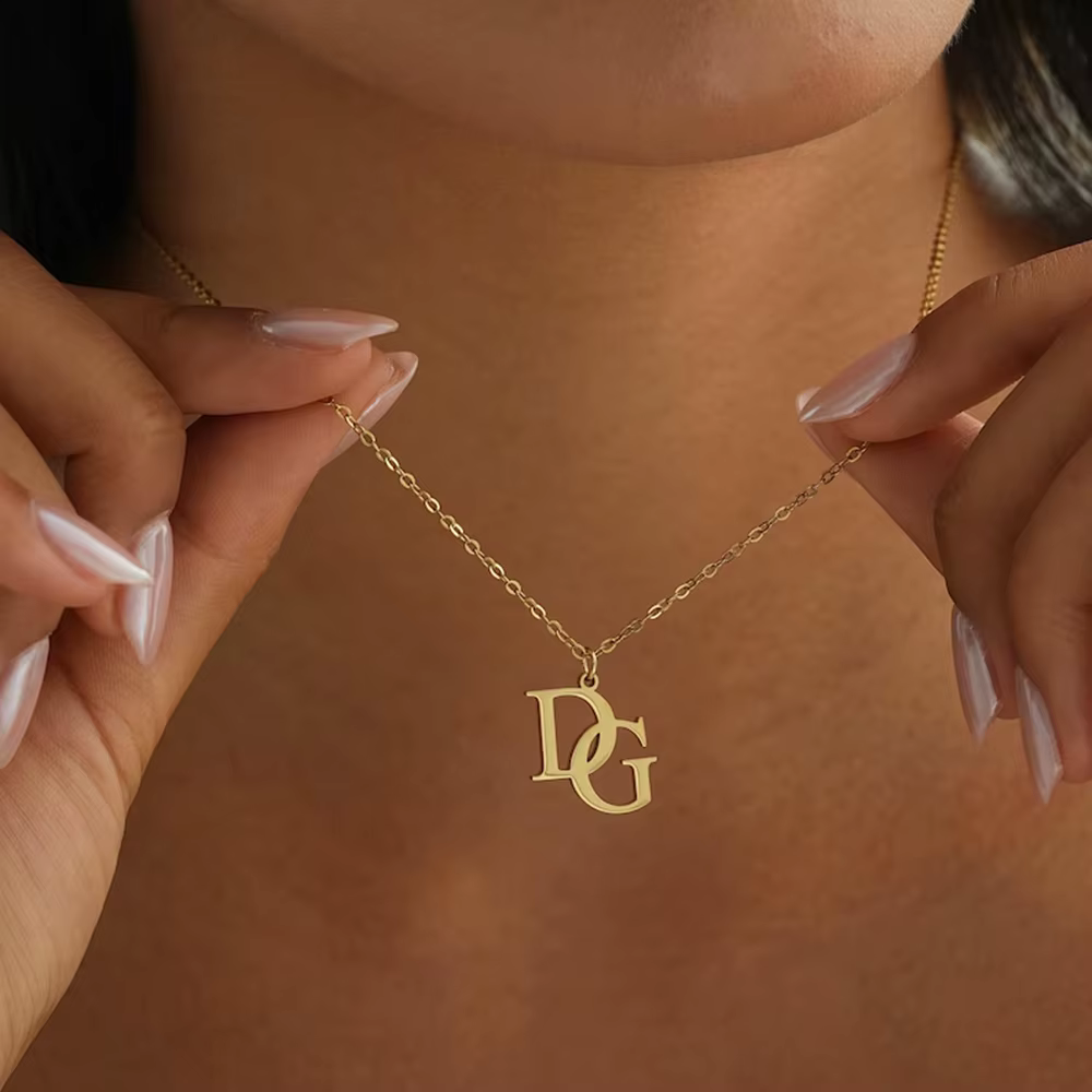 Collier personnalisé, bijoux personnalisés, collier avec nom, collier gravé personnalisable pour femmes, filles, cadeaux