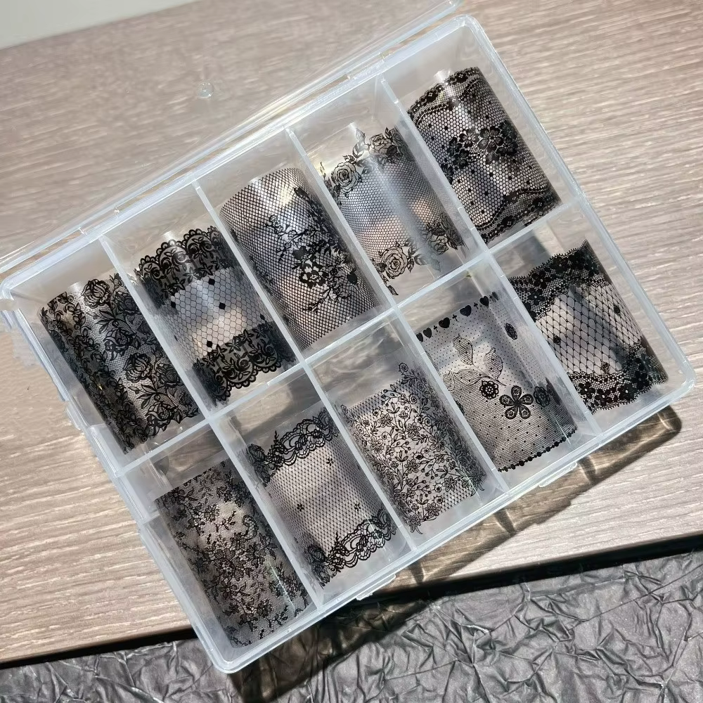 Autocollants pour ongles en dentelle