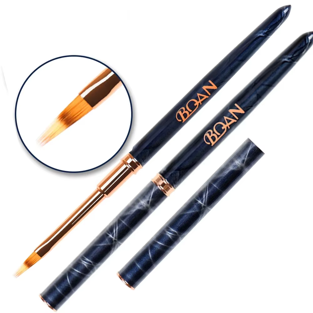 BQAN pinceau à ongles marbré brosse à Gel pour manucure acrylique UV Gel Extension stylo vernis